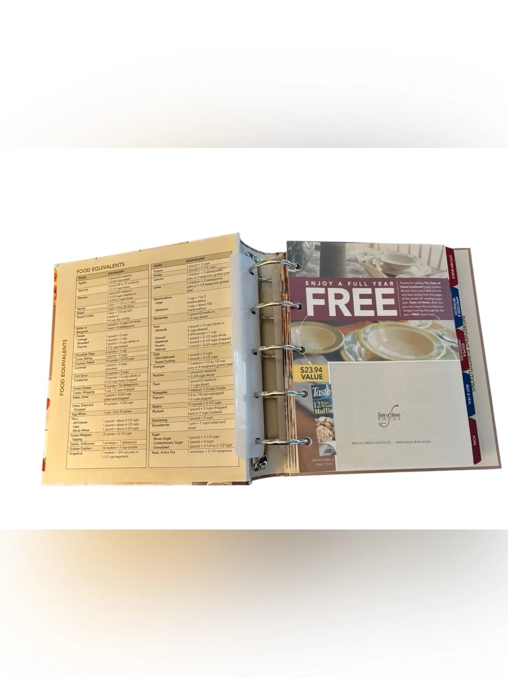 Taste of Home Timeless Recipes Spiral Bound Hardcover Cookbook 674 PPS